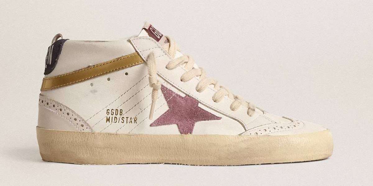 straight leg blue jeans Golden Goose black ballet flats